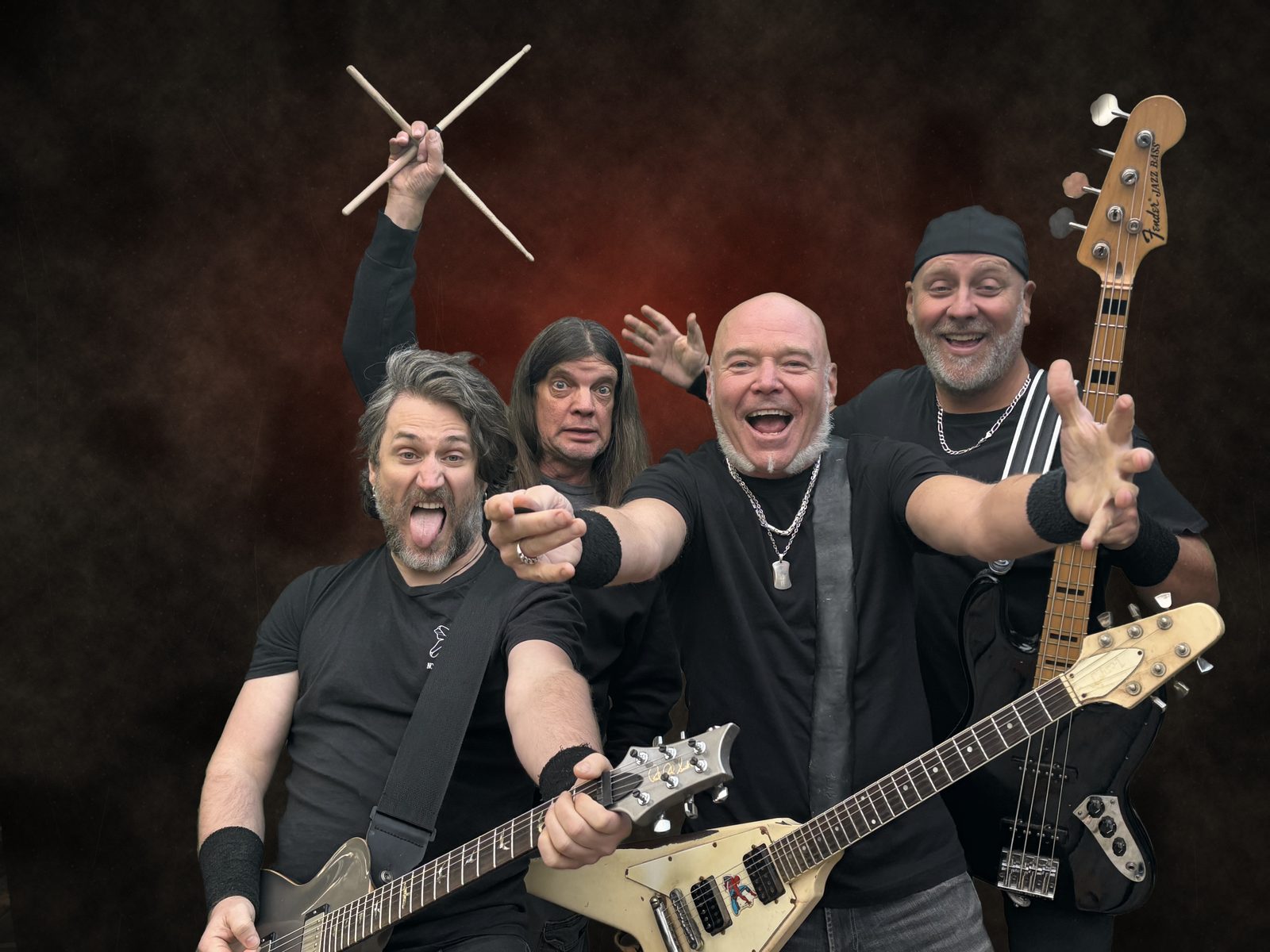 Bobnoxious, left to right: Aaron Murray, Rich Oosterbosch, Bob Reid and Darcy Maudsley